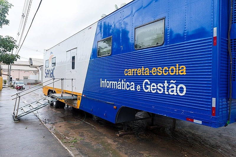 Unidade móvel do Senac foi inaugurada semana passada