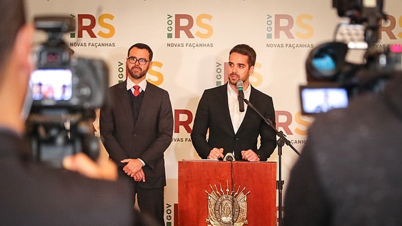Governador Leite e secretário Marco Aurelio anunciaram as que os salários de junho só terminarão de ser pagos em agosto