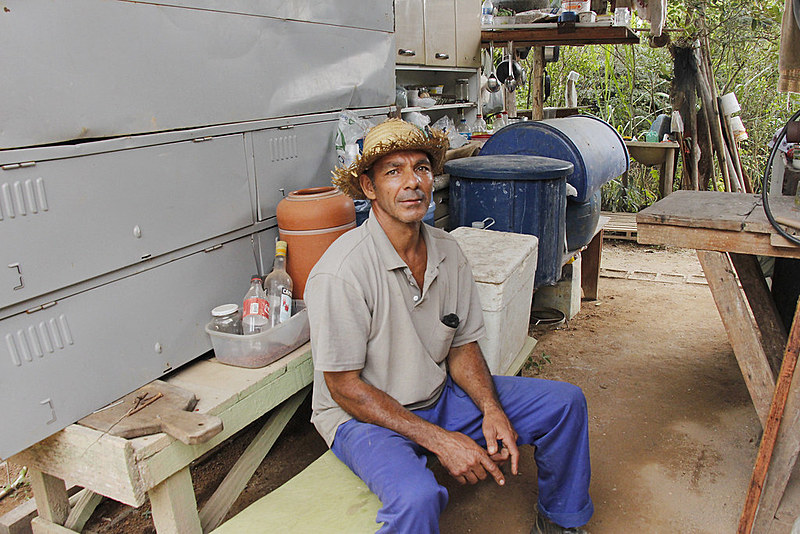 Lavrador Lúcio da Silva Pimenta, um dos desalojados pela Anglo American