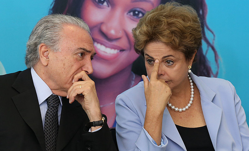 Dilma Rousseff (PT) e Michel Temer (PMDB)