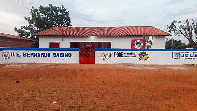 Unidad Escolar Bernardo Sabino, en el asentamiento Palmares, en Luzilândia, en el estado de Piauí