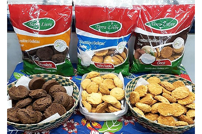 Produtos de assentados do MST, da cooperativa de Tapes (RS)
