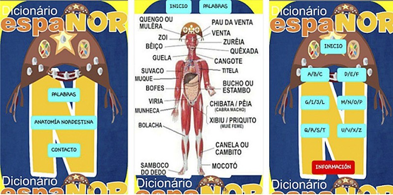 Captura de tela do aplicativo Espanor.