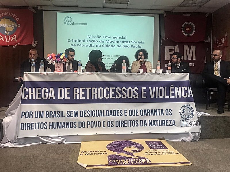 Plataforma Brasileira de Direitos Humanos, Econômicos, Sociais, Culturais e Ambientais denunciará prisões políticas de militantes
