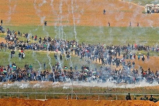 Forças militares israelenses atacaram marcha de palestinos nesta sexta-feira (30) em Gaza