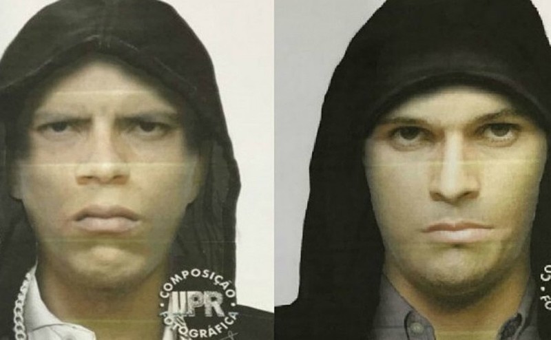 Polícia Civil divulgou o retrato falado dos suspeitos