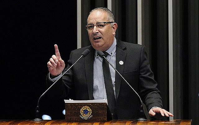 Una foto del secretario general de la Central Unica de los Trabajadores (CUT), Sérgio Nobre.
