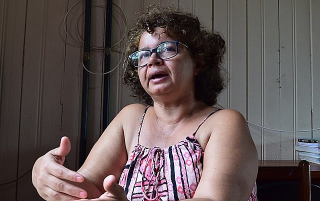 Angela Mendes spoke about the Alliance of Forest Peoples, established to strengthen resistance against Bolsonaro administration’s attacks