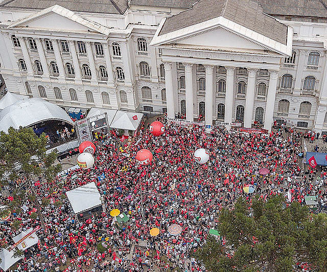 May Day protest in Curitiba
