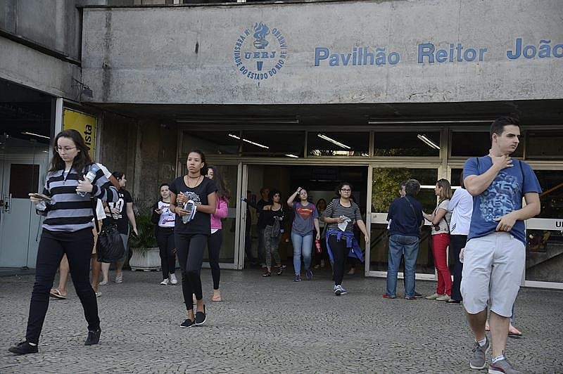 Dia de vestibular da UERJ em julho, no meio da pior crise na história