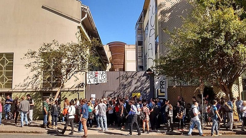 Ocupação do campus central da UTFPR de Curitiba durou sete dias e aconteceu ao fim de novembro de 2016