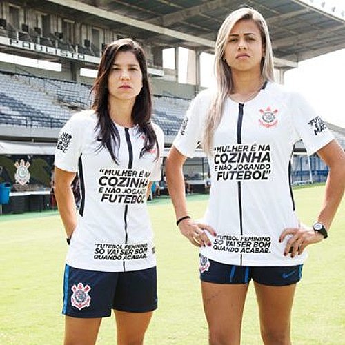 Jogadoras do time de futebol do Corinthians