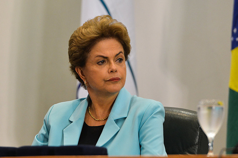 Ex-presidenta Dilma Rousseff durante agenda de seu governo