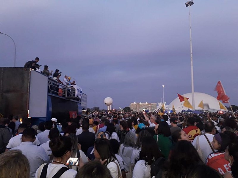 Ato em defesa do SUS da 16a Conferência Nacional de Saúde.