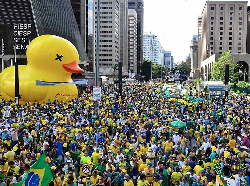 Sede da Fiesp, que faz a gestão do Senai e do Sesi em São Paulo; a federação concentrou manifestações pró-impeachment em 2016