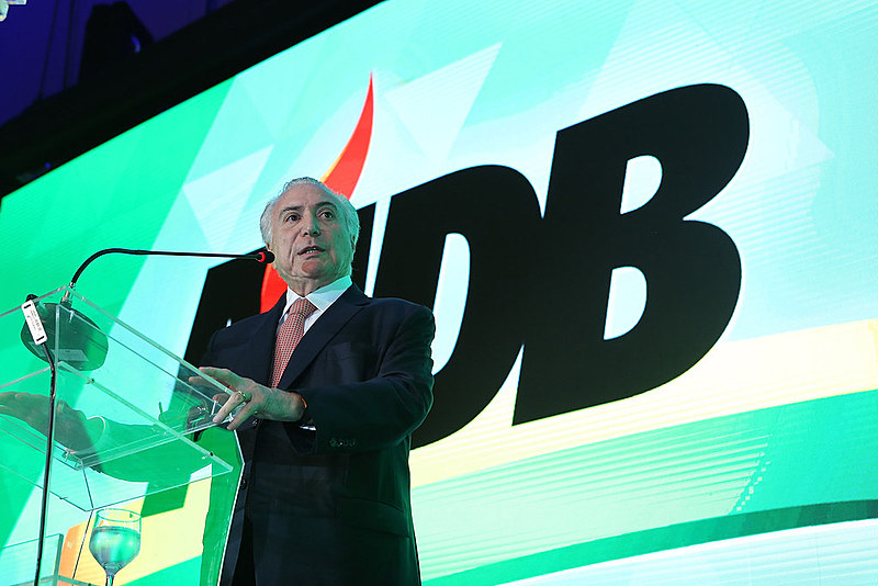 Michel Temer em Convenção Nacional do MDB