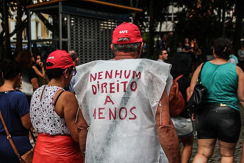 Greve Geral em Florianópolis (SC), no dia 15 de março de 2017