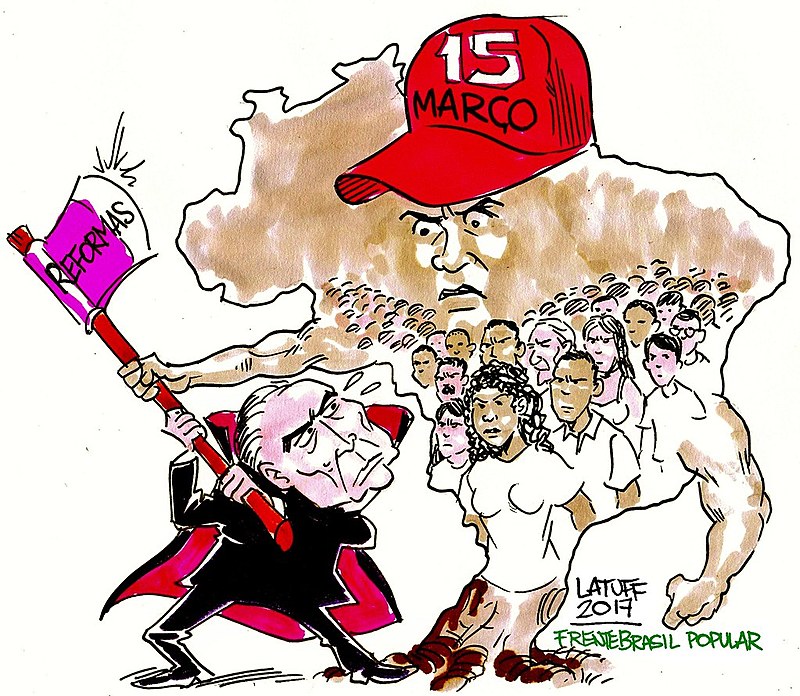 As manifestações no dia 15 de março mostrou a força das ruas