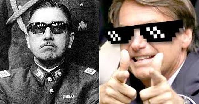 Admirador de Augusto Pinochet, Bolsonaro usará da repressão para avançar com seu programa neoliberal