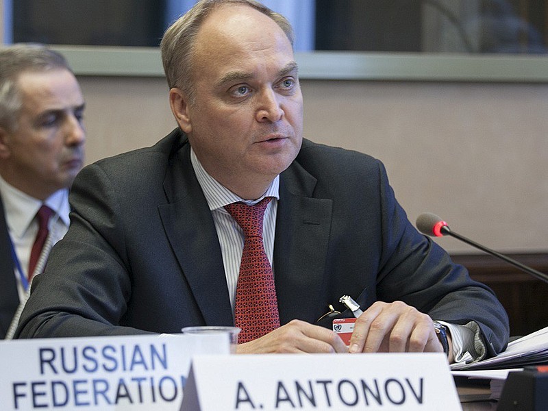 O embaixador da Rússia nos Estados Unidos, Anatoly Antonov