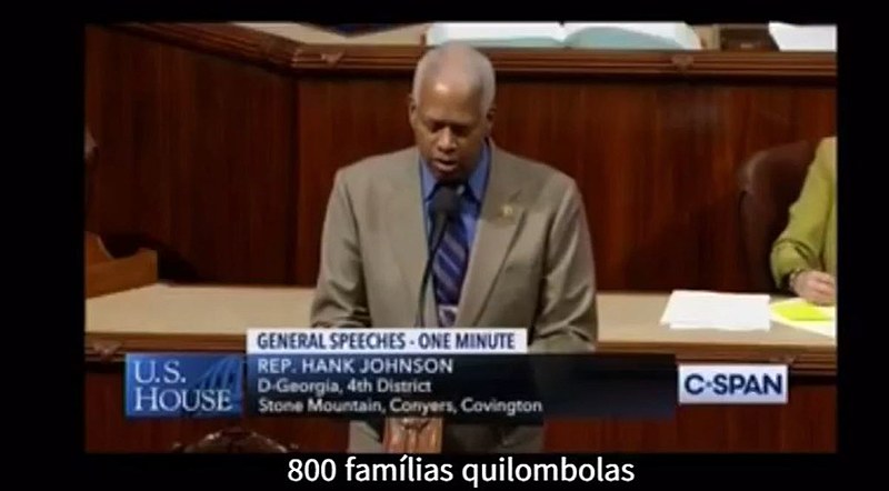 O deputado estadunidense Hank Johnson usou a tribuna do Congresso para criticar o acordo entre Brasil e EUA