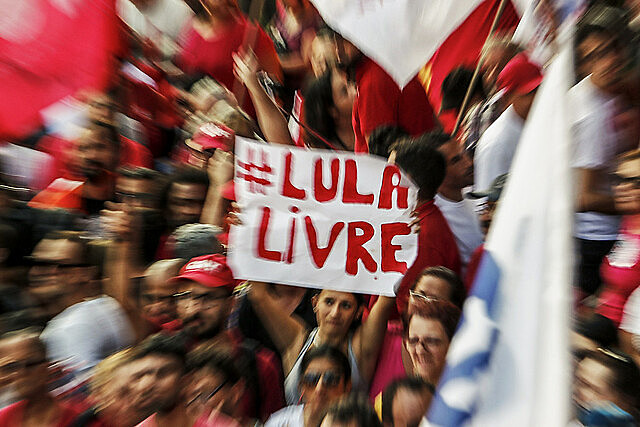 Protests, vigils, and demonstrations call for freedom for former president Luiz Inácio Lula da Silva, who is seen as a political prisoner