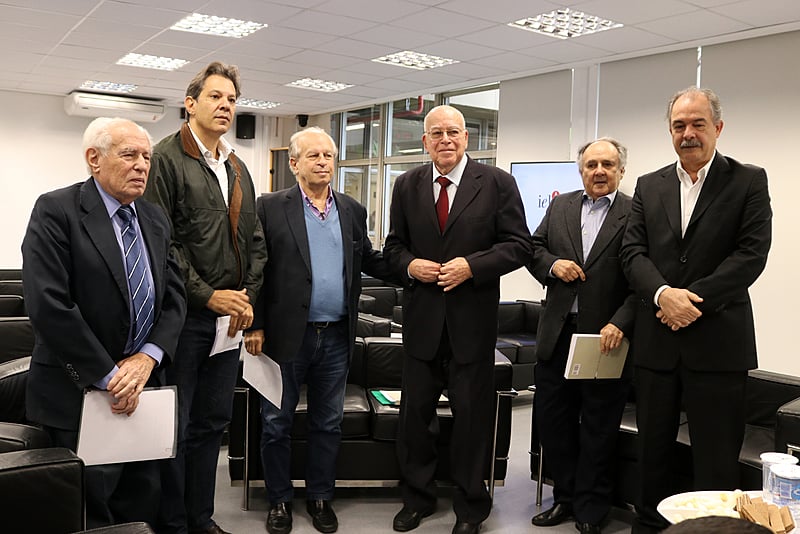 Ex-ministro da Educação: José Goldemberg, Fernando Haddad, Renato Janine Ribeiro, Murilo Hingel, Cristovam Buarque e Aloizio Mercadante