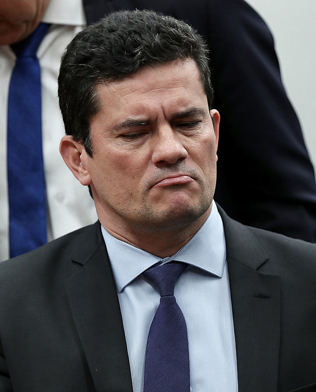 Sergio Moro, ministro da Justiça e Segurança Pública durante audiência na CCJ da Câmara