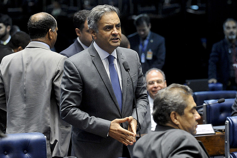 Aécio Neves voltou ao senado em outubro, após afastamento