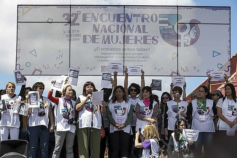 No encerramento do encontro aconteceu uma grande marcha, onde se ouviam canções feministas pela unidade das mulheres na América Latina