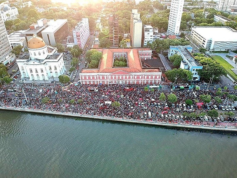 No Recife, o ato tem concentração marcada às 15h, na rua da Aurora, em frente ao Colégio Ginásio Pernambucano, no centro da cidade