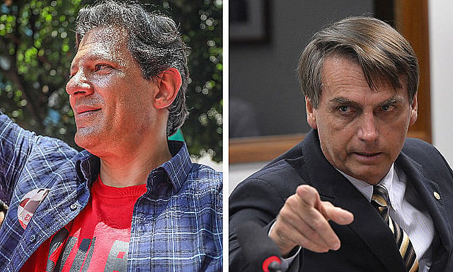 Haddad (PT) e Bolsonaro (PSL) estão tecnicamente empatados nas simulações de segundo turno
