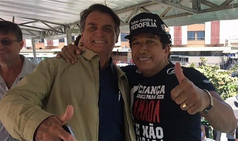 Bolsonaro tem relação instável com aliados que garantiram o apoio de parte dos evangélicos na eleição, como Magno Malta (dir.)