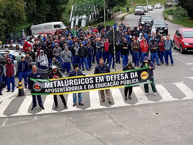 O protesto metalúrgico aconteceu em unidades tais como Renault, Volkswagen, CNH, Bosch, Volvo, Brafer, Pic da Audi