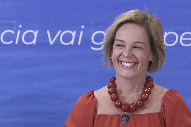 A professora Vandete Pereira Lima, durante lançamento da 12ª edição do Prêmio Professores do Brasil.