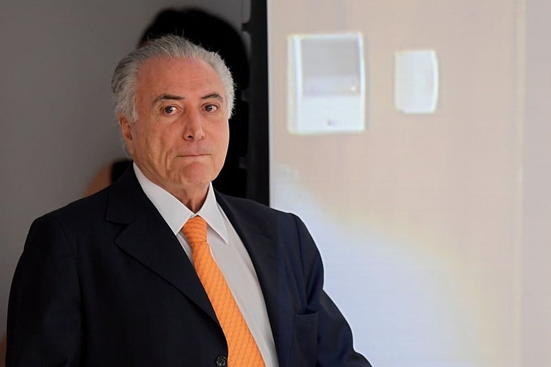 Presidente não eleito Michel Temer