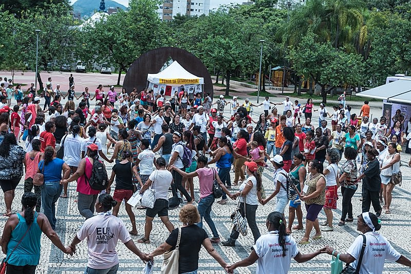 Duas mil mulheres acamparam na ALMG na luta por democracia, soberania e autonomia