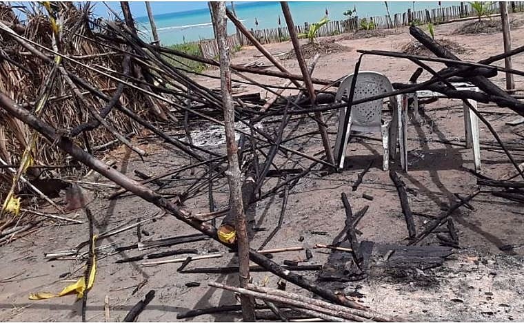 Casa destruída no dia 13 de dezembro