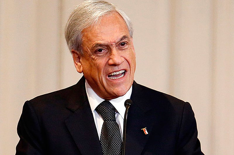 Empreiteiro multimilionário, Piñera está na presidência do Chile desde março do ano passado.