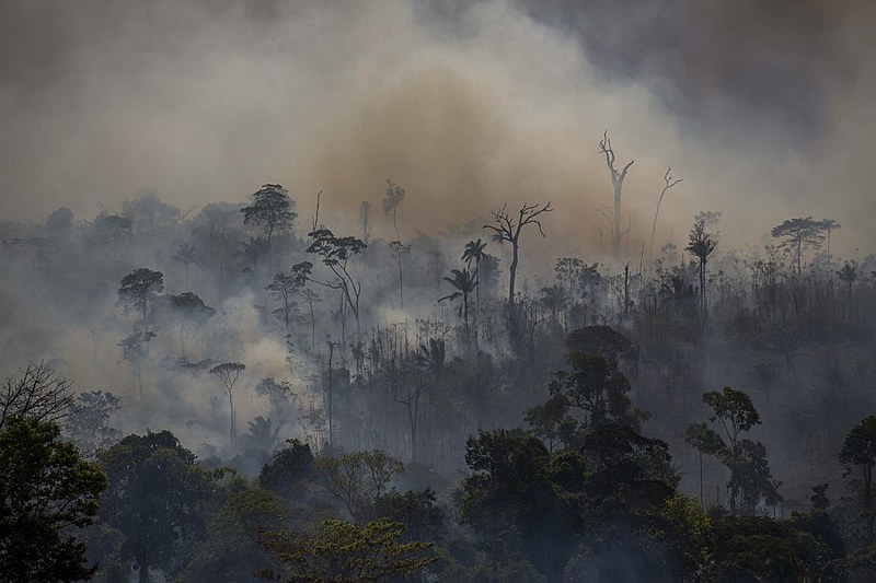 Incêndios na região de Altamira, no Pará, uma das dez cidades amazônicas com maior índice de desmatamento por meio de queimadas no Brasil