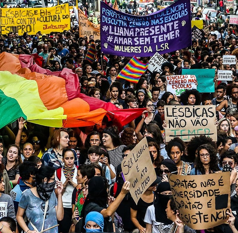 14ª Caminhada das Mulheres Lésbicas e Bissexuais, em São Paulo - 2016