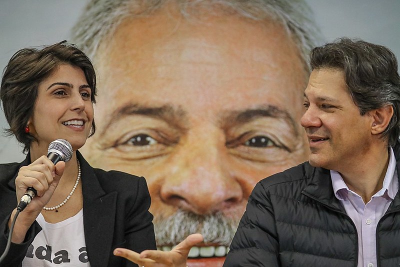 Agenda de Fernando Haddad e Manuela D'Ávila, da chapa de Lula, não tem tido o mesmo espaço na tevê como a de outros candidatos