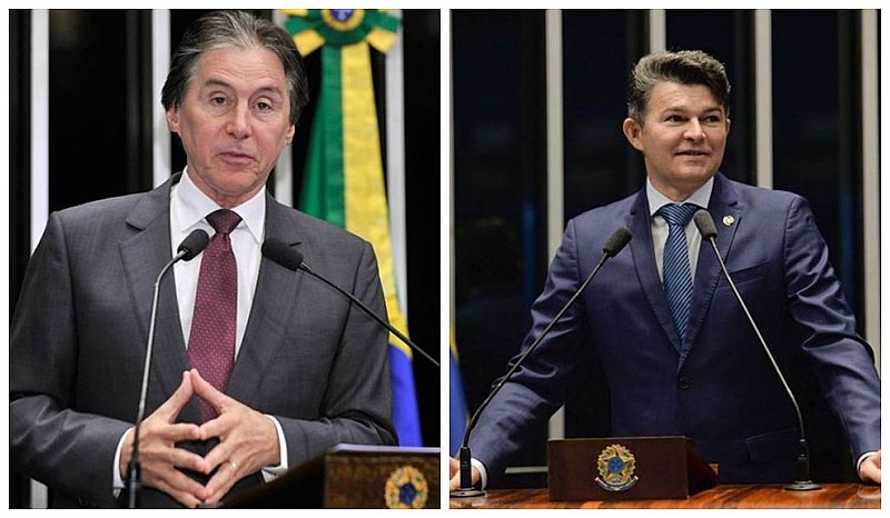 No páreo, o senador Eunício Oliveira (PMDB-CE) desponta como favorito e irá enfrentar José Medeiros (PSD-MT)