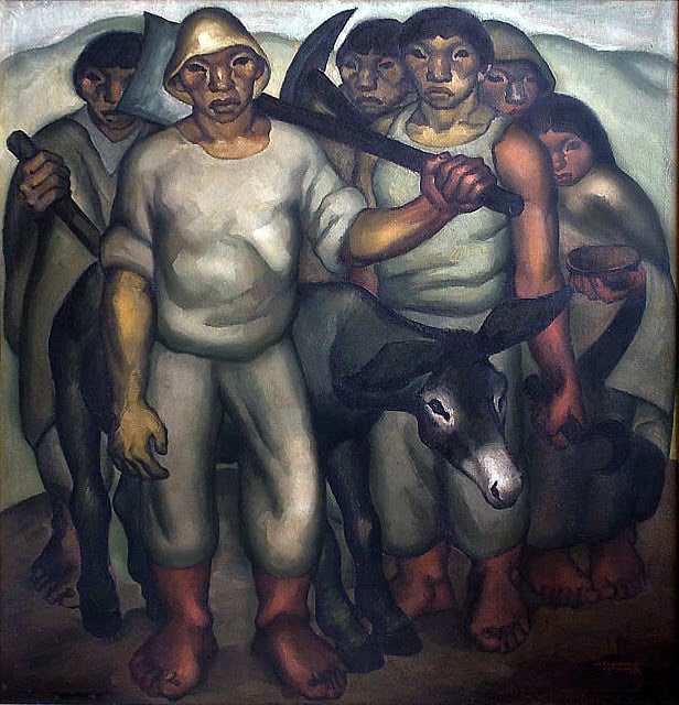 Oswaldo Guayasamín, Os trabalhadores, 1942.