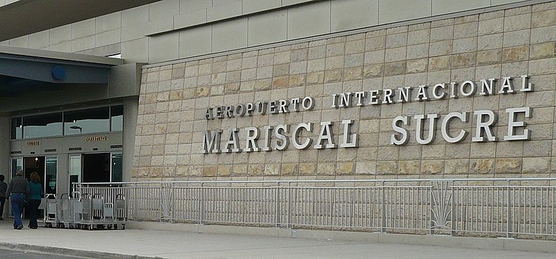 Aeroporto de Quito, onde o ativista Ola Bini foi detido quando embarcava para o Japão