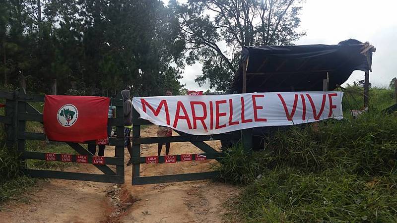 Acampamento do MST em Valinhos, onde a vítima vivia desde dezembro de 2018
