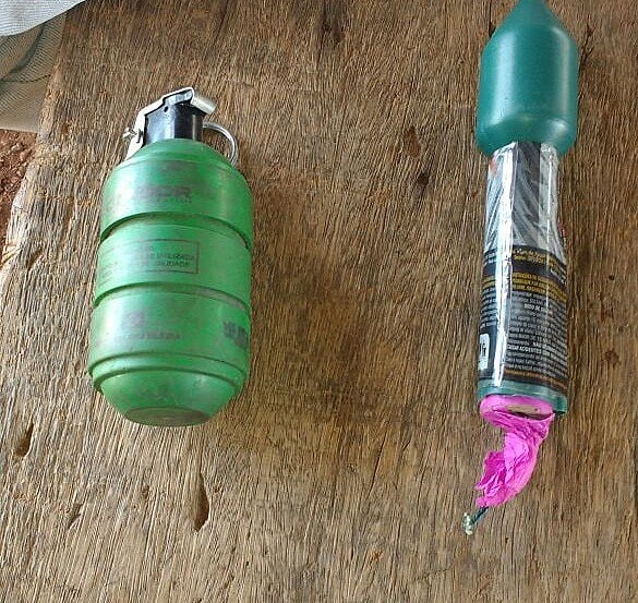 Bombas foram encontradas na sede da fazenda e, segundo lideranças, do MST eram usadas contra o acampamento