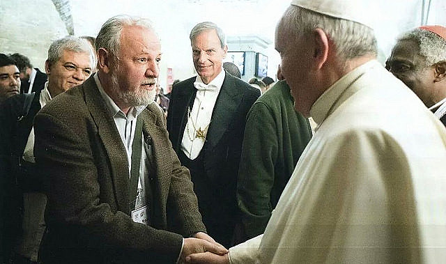 Stedile participó como representante brasileño del Tercer Encuentro de los Movimientos Populares con el papa Francisco, en el Vaticano (Roma, Italia)