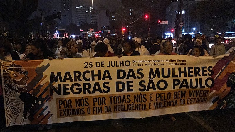 Marcha das Mulheres Negras, em São Paulo