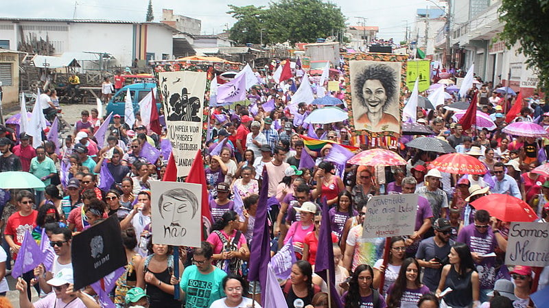 Marcha pela vida das mulheres e pela agroecologia aconteceu em Remígio (PB) nesta quinta.